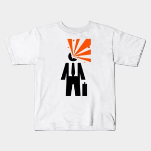 Exploding Businessman Kids T-Shirt